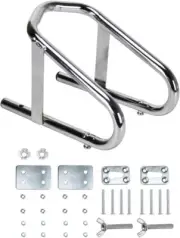 5001.5763 Deluxe Chrome Motorcycle Wheel Chock - 5.5" Wide
