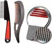 Dandruff Comb, Stainless Steel Fine Tooth Dandruff Remover Comb and Dandruff Rel