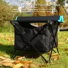 Under Table Pouch Black Camping Foldable Table Storage Bag for Outdoor Activity