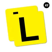 2X Learner L Plate Sticker Aussie Car Flag 4x4 Funny Ute #5967EN