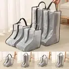 Transparent Big Shoes Organizer Storage Bags Long Shoe Home Moisture-Proof Cover