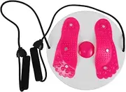 Totority Ab Waist Trainer Adjustable Waist Twisting Disc with Ropes for Slimming Shaping Portable Exercise Board for Women for Use