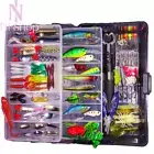 Fishing Lure Set Soft & Hard Bait Kit Metal Jig Spoon Tackle Accessorie With Box