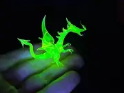 Uranium Vaseline Dragon Hand Made Custom Piece