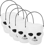 VALICLUD 18Pcs Halloween Candy Buckets Pumpkin Sweets Jars Portable Halloween Room Decor for Trick Treating Fun Party Favors