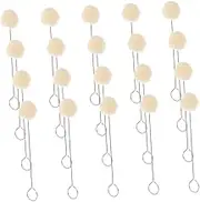 KOCKSHION 25Pcs Leather Dye Tools Wool Daubers for Crafting and Staining Durable and Wool Applicators for Leather Dyeing for DIY Projects and Embossing