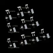 100 pcs KF2510 Connector Kits 2.54mm Pin Header + Terminal + Housing KF2510-2P