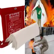 Fire Blanket Fiberglass Fire Emergency Blanket Emergency Survival Safety2230