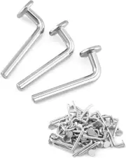 QWORK Pallet Rack Drop Pin, 100 Pcs M7x55mm Accessory Shelving System