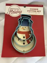 New Set Of 3 Snowman Cookie Cutters - 3 Sizes Snowmen!