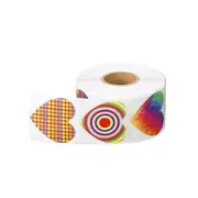 500pcs/roll Heart-shaped Stickers Valentine's Day 1.5inch Decorative Seal Labels For Stationery, Scrapbooking, Party Favor Supplies