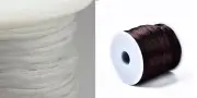 Nylon Thread Cord Macrame 4 Jewelry Making 1mm Dark Brown Or White.75m/roll.