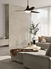 Beacon Lighting Leyndell 142cm DC Fan with Light in Bronze