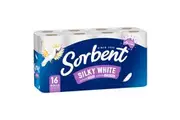 Sorbent Silky White Toilet Tissue 16PK