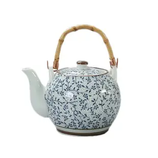 耐高溫陶瓷大茶壺1100毫升陶瓷泡茶壺帶過濾網水壺青花瓷茶壺家用