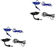 DRESSOOS 4 Pcs Leash with Wing Squirrel Belt Lizard Harness Rope Reptile Walking Accessories Leopard Gecko Leash Rat Training Leash Hamster Walking Leash Winged Lizard Reptile Leash