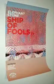 POSTER - ELEPHANT STONE ship of fools on burger records / the band U
