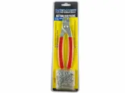 Netting Clip Pliers with 100 x 16mm Clips Mesh Net Wire Posts Plier Clip Bird G