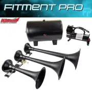 Kleinn Triple Black Train Horn kit w/ 150 PSI Waterproof 5.0 gal Air Tank HK9