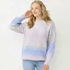 Lauren Conrad sweater NEW size medium pastel top shirt herringbone pattern ombre