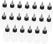 MAGICLULU 20Pcs Transparent Squeeze Bottles with Pointed Mouth Storage Containers for Gaps Filling DIY Projects and Liquid Glue Storage