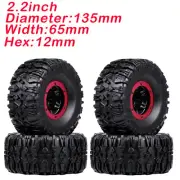 2.2 Inch Rim Rubber 135mm Tire Wheel Inflatable Tyre for RC Car HSP Redcat RC4WD