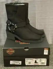 NEW HARLEY DAVIDSON D87243 SIZE 5.5 WOMENS KORSEN BLACK 7" FASHION HARNESS BOOTS