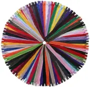 60 Pack of 7 Inches Mix Nylon Coil Zippers Bulk - Supplies Zippers for Tailor...