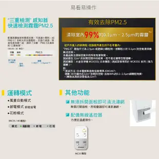 DAIKIN大金閃流放電空氣清淨機 MC40USCT7 / MC55USCT7