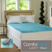 NEW! COOL 3" TEXTURED ULTIMATE MAX COMFORT MEMORY FOAM GEL BED MATTRESS TOPPER