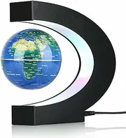 Magnetic Levitation Globe with LED Light, Cool Gadgets Floating Lamp Globe Decor, Cool Gifts for Men/Father/Husband/Boyfriend/Kids/Boss, Great Technology Graduation Gifts Valentine's Day Gift
