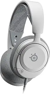 SteelSeries New Arctis Nova 1 Multi-System Gaming Headset — Hi-Fi Drivers 360° Spatial Audio Comfort Design Durable Ultra Lightweight Noise-Cancelling Mic PC, PS5/PS4, Switch, Xbox - White (61607)