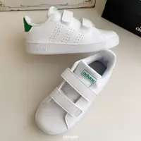 在飛比找蝦皮商城精選優惠-【CHII】日本 adidas Neo 童鞋 魔鬼氈 白x綠