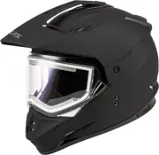Gmax GM-11S Snowmobile Helmet w/ Electric Shield - Matte Black - Size Medium