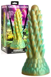 Creature Cocks Stegosaurus 7.6" Silicone Spiky Reptilian Monster Dildo
