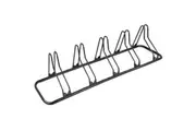 CyclingDeal Bicycle Floor Type Adjustable Parking Rack Stand - for Mountain MTB and Road Bike Indoor Garage Storage - for 5 Bikes