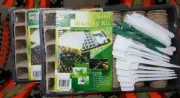 Seed Starter Tray Kit Plant Pots Biodegradable Germination Seedling x 2 sets