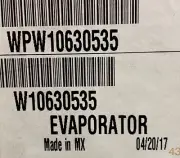 W11492867 Whirlpool Fridge OEM New Dual Evaporator Assembly W10630535 W11116006