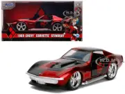 1969 CHEVROLET CORVETTE STINGRAY HARLEY QUINN DC COMICS 1/32 DIECAST JADA 32095