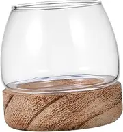 BESTonZON Glass Fish Bowl Vase Elegant for and Plants Versatile Decorative Aquarium Tank for Centerpieces Dining Tables and Home Decor Glass Design