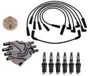 ACDelco Ignition Kit Distributor Rotor Cap Wire & Spark Plugs for GMC Chevy 4.3L