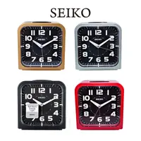 在飛比找PChome24h購物優惠-SEIKO 精工 QHK025 時尚潮流方形夜光貪睡鬧鐘