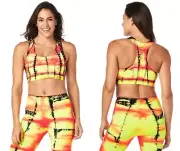Zumba 2Pc.Set! Tie Dye Capri Leggings + Scoop Sports Bra Top EliteZW Convention