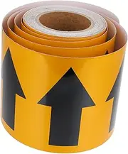 HAWILLOSCH 1 Roll Arrow Marking Stickers Reflective Decals for Pipe Identification Easy to Use Directional Marking Labels High Visibility Arrow Design