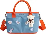 [Generic] Satchel Bags for Women, Large Capacity Waterproof Purses, Multi purpose Nursery Storage Tote, Lightweight Diaper Bag with Spacious Opening, Ideal for Women the Go