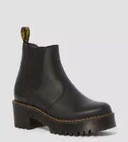 Dr Martens Rometty Wyoming Leather Platform Chelsea Boots Black Sz 7