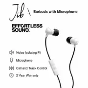 (2)Skullcandy JIB Noise Isolating InEar Earbud w/Microphone,#:S2DUYK-441 + bonus