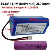 10.8V 11.1V 2600mAh Rechargeable Battery For Midea Sweeper R1-L061D/E Backup