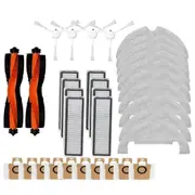 Main Brush, Filter, Mop Cloth, Dust Bag for X10 Robot Vacuum Cleaner Replacement