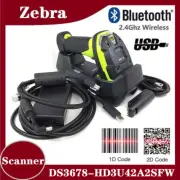 Zebra DS3678-HD3U42A2SFW High Density Bluetooth Wireless Barcode Scanner USB Kit